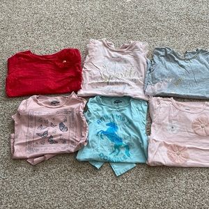Carter’s OshKosh 6 pieces long sleeve tee shirts - girls size 7